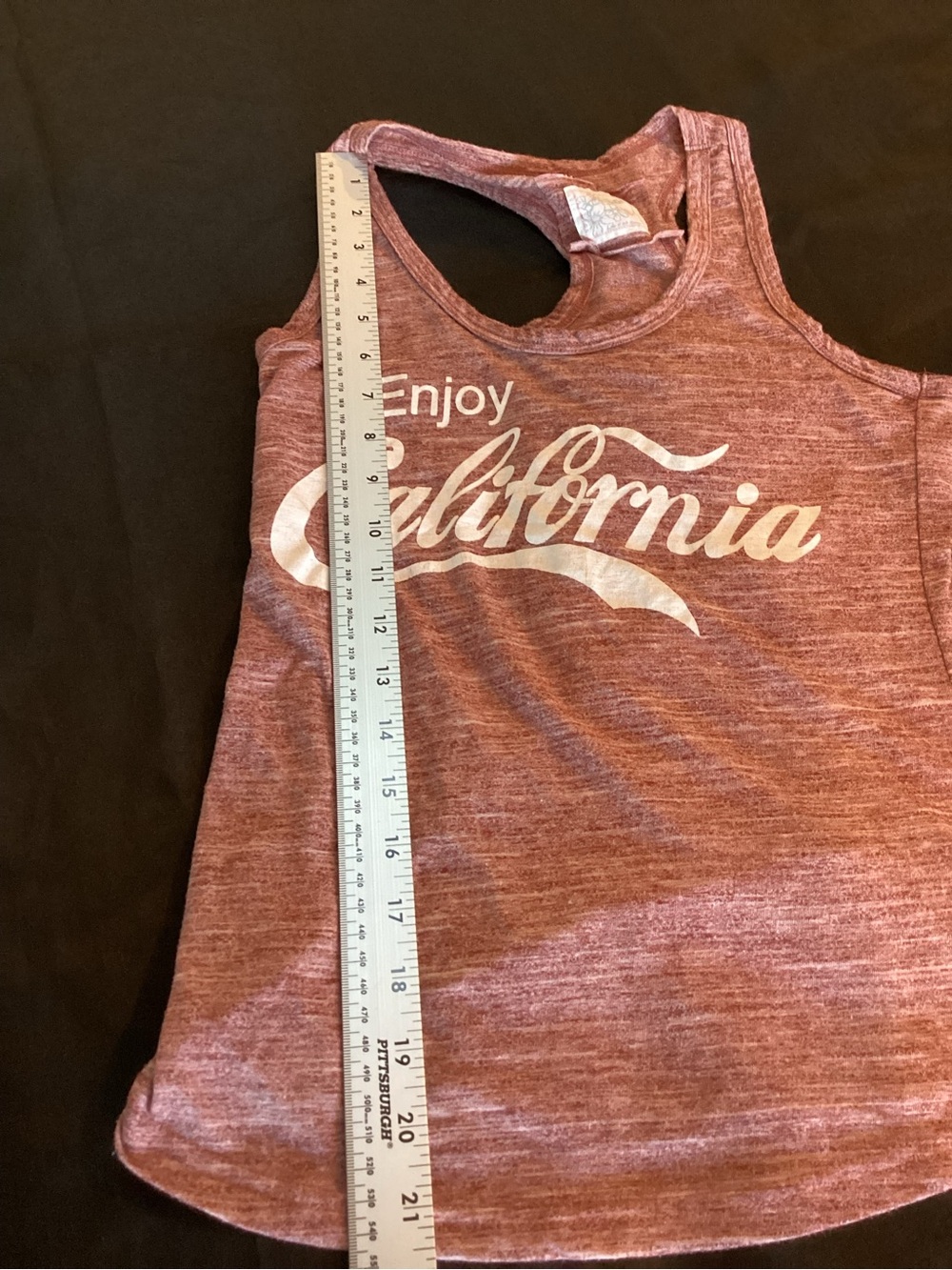 Enjoy California' ,Racerback Tank,Size Small - Picture 6 of 7